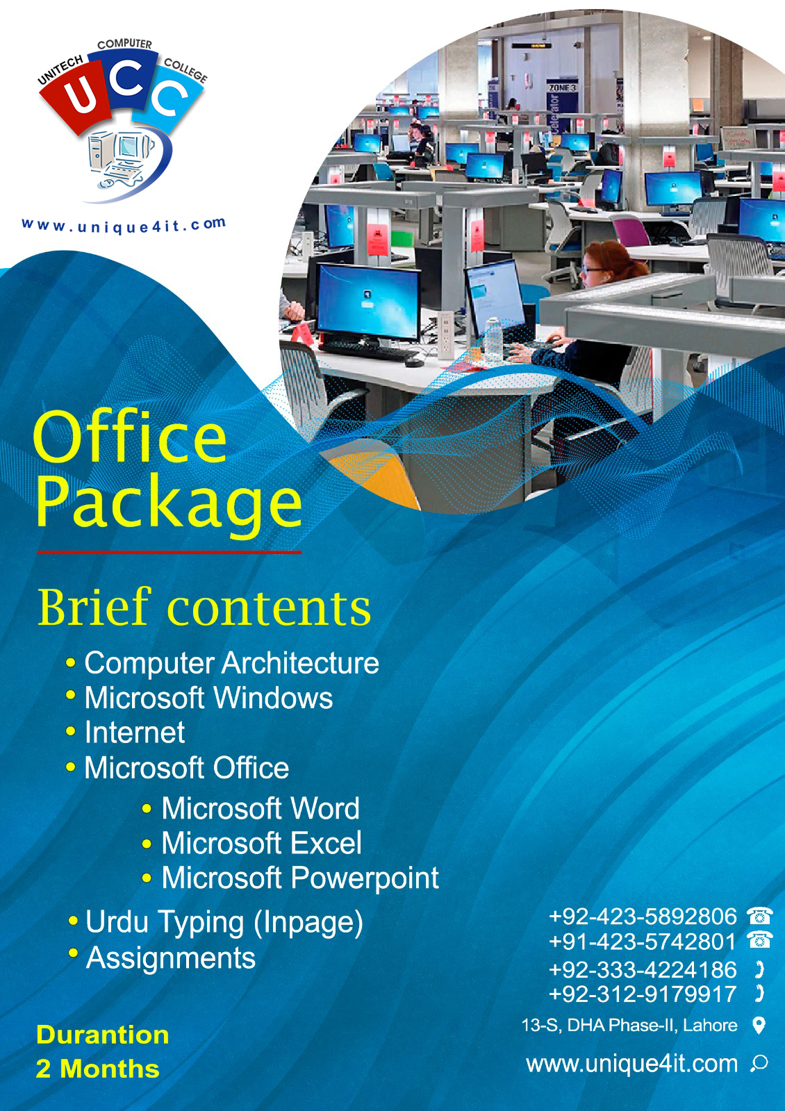 office package computer course in dha lahore pakistan